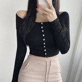 Women Long Sleeve Shirt Women's Tight Long Sleeve T-shirt Top