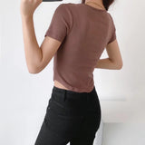 Women T-Shirt Short-Sleeved T-shirt Women's Summer Top
