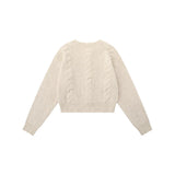 Women Sweater Cardigan Sweater Girls Casual Solid Color Short Spring and Autumn