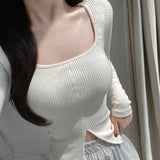 Women Long Sleeve Shirt Bottoming Shirt Long Sleeve T-shirt Top Autumn
