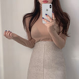 Women Long Sleeve Shirt Women's Turtleneck Long Sleeve