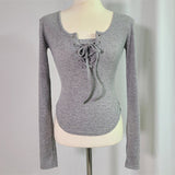 Women Long Sleeve Shirt Waist-Controlled Top Women's Spring