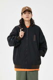 Unisex Jacket Autumn Contrast Color Flight Jacket Women's Clothing