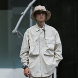 Men's Long Sleeve T Shirt Men's Ins Casual Loose Design Shirt Thin Coat