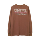 Men Long Sleeve Shirt Hip Hop Portrait Printing Long Sleeve T-shirt Men and Women Loose Couple