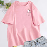 Pocket Subaru Duck T-shirt for Women Men Funny Graphic