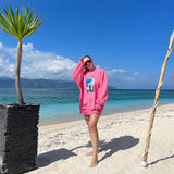 Women Sweatshirt Women's Sweater Printed round Neck Loose Casual