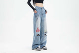 Unisex Pants Women's Straight Jeans