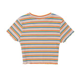 Women T-shirt Short-Sleeved T-shirt Women's Summer Midriff-Baring Top