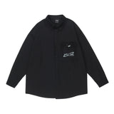 Men Long Sleeve T Shirt Men's Spring and Autumn Loose Lapels Shirt Loose Thin Coat