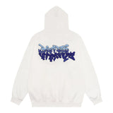 Men Hoodie Letter Hooded Sweater Spring and Autumn Men's Loose Casual Long Sleeves Pullover