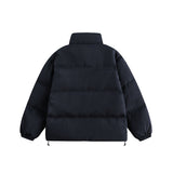 Unisex Jacket Winter Horn Button Simple down Jacket