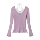 Women Sweater Long-Sleeved Sweater Women's Autumn Slim-Fit Sweater