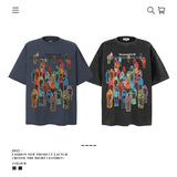 American vintage street T-shirt vintage cotton summer men and women