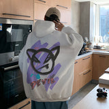 Men Hoodie Spring Top Hong Kong Style Loose Fashion Brand Hooded Jacket