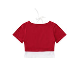 Women's T-shirt Short-Sleeved T-shirt Women's Color Matching Letters Casual