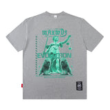 Men T Shirt Personalized Printed Short-Sleeved T-shirt Men and Women Ins Couple Loose Casual