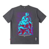 Men T Shirt Portrait Printing Short-Sleeved T-shirt Men's Loose Casual