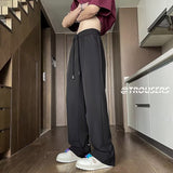 Men Sweatpants Men's Summer Drape Straight Casual Pants Loose