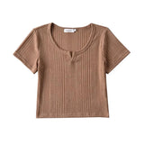 Women T-Shirt Knitwear Women's Summer Loose Short Sleeves T-shirt