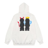 Men Hoodie Printed Pullover Hooded Sweater Men's Loose Autumn and Winter Hooded Top