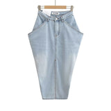 Women Skirt Summer Washed Denim Skirt
