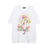 Men T Shirt Printed Couple Short Sleeve T-shirt Men and Women Street Casual Couple