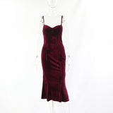 Women Dresses Autumn Slimming Evening Dress Sling Dress