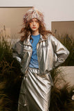Unisex Jacket Autumn Stitching Reflective Coat Women's Clothing