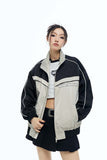 Unisex Jacket Autumn Stitching Stand Collar Coat Women's Clothing
