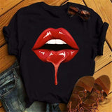 Print Women T Shirt Casual Short Sleeve
