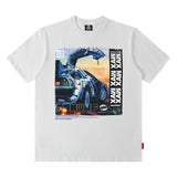 Men's T Shirt Dark Style Printed Short-Sleeved T-shirt Men's and Women's High Street Loose Trendy