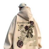 Men Hoodie Retro Hooded Sweater Men's Spring and Autumn High Street