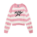 Women Sweater Short Sweater Women's Autumn Leisure round Neck Sweater