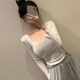 Women Long Sleeve Shirt Women's Tight Slimming Long Sleeve Top