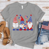 Women's Independence Day T Shirt round Neck Short Sleeve T-shirt