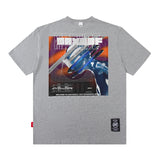 Men T Shirt T-shirt Men and Women Vintage Print Short Sleeves Loose Couple