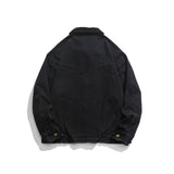 Unisex Jacket Autumn Stitching Washed Jacket Coat Women's Clothing