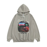 Men Hoodie Hip-Hop Street Landscape Printed Hoodie
