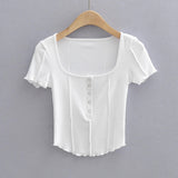 Women T-Shirt Short-Sleeved T-shirt Bottoming Shirt Top