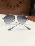 Chrome Hearts Sunglasses Fashion Half-Frame Titanium Toad Sunglasses
