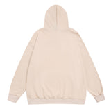 Men Hoodie Cartoon Bear Printed Pullover Hoodie