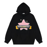 Men Hoodie Hooded Sweater Vibe Five-Pointed Star Print Loose