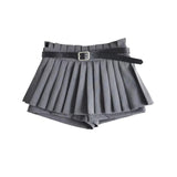 Women's Skirt Pleated Pantskirt Short Skirt Women's Summer Ins Casual Skirt