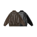 Unisex Jacket Autumn Vintage Corduroy Leather Women's Clothing