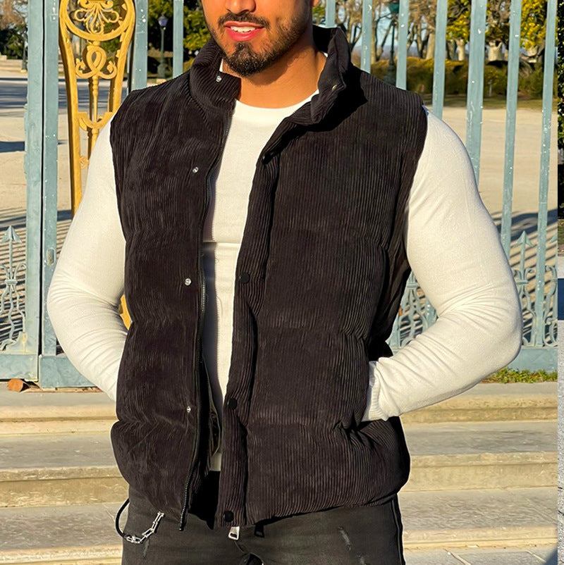 Men Suits Vests Autumn and Winter Leisure Vest Top Coat