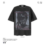 American vintage street T-shirt summer loose cotton men's clothing