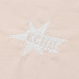 Women T-shirt Color Matching Short T-shirt Summer Embroidered Short Sleeve Top