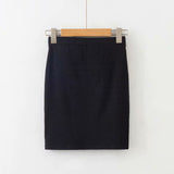 Women Skirt Crew Neck Slim-Fit Short Long Sleeve T-shirt Spring and Summer Suit