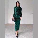 Women Dresses Women's Autumn and Winter Long Dress Slim Fit Dress